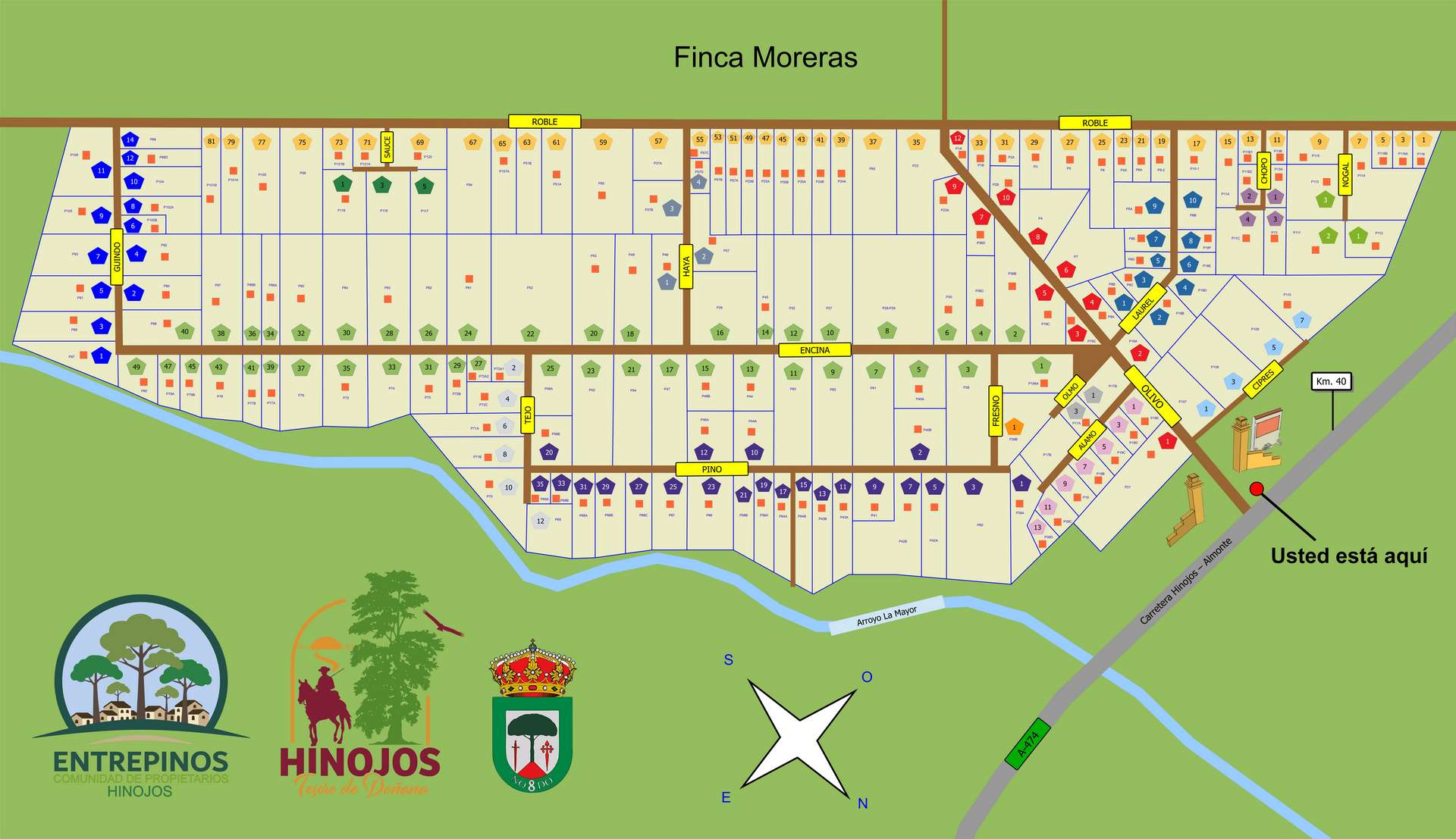 Plano de la Urbanización Entrepinos